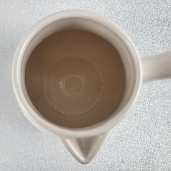 Rae Dunn By Magenta Hot Cocoa Ceramic Hot Chocolate Pouring Pot Red Lettering - Picture 2 of 9